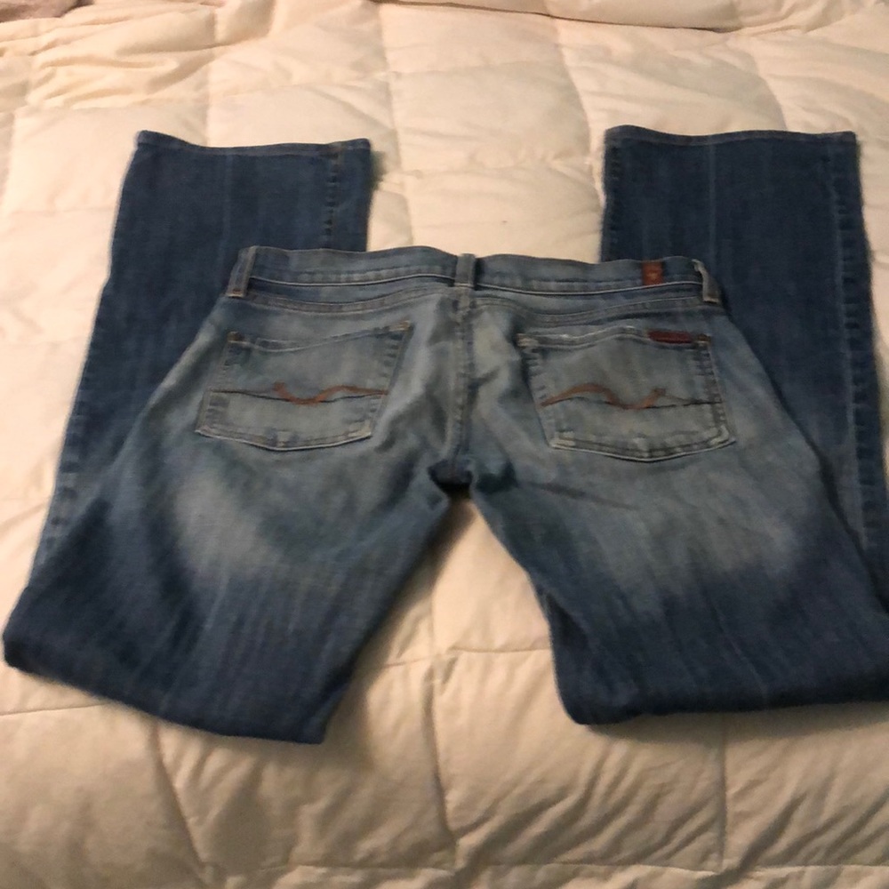 7 For All Mankind blue bootcut jeans - Picture 5 of 6